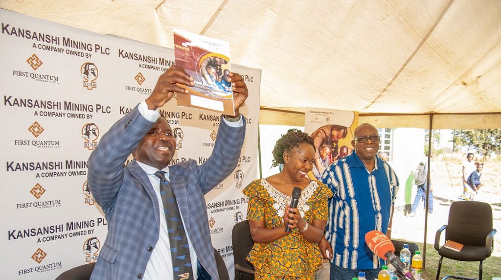 Almost a quarter of a million exercise books were handed over to schools in Solwezi District this week as part of First Quantum Minerals’ support for the government’s free education policy.
The company donated 225,000 exercise books worth K386,385 to 35 schools in host communities around its Kansanshi Mine.
The books will be allocated to at least 32,000 pupils from grades 3 to grade 7, with each child expected to receive six exercise books.
